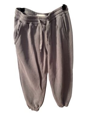 Hollister Men's Light Gray Drawstring Joggers